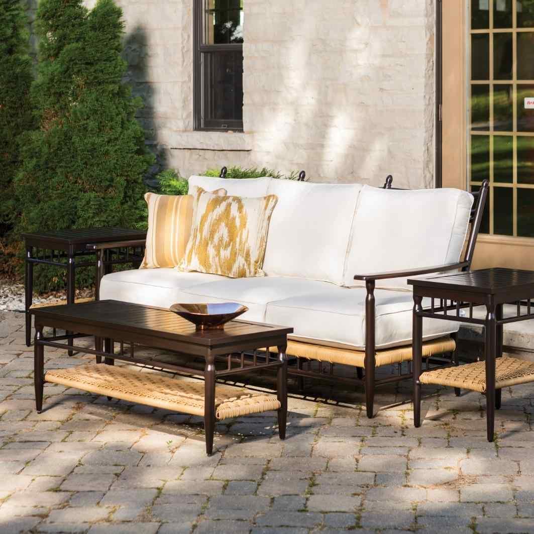 Low Country Sofa Premium Wicker Furniture Outdoor Sofas & Loveseats LOOMLAN By Lloyd Flanders