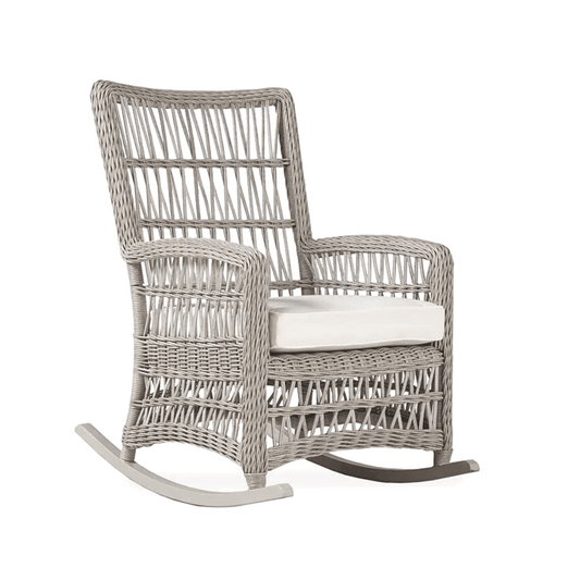 Lloyd Flanders Mackinac Wicker Outdoor Porch Rocker High Back