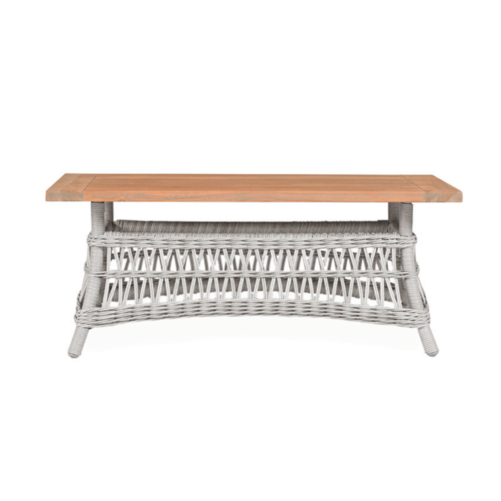 Mackinac Wicker Patio Loveseat Swivel Chair and Table Set Outdoor Lounge Sets LOOMLAN By Lloyd Flanders