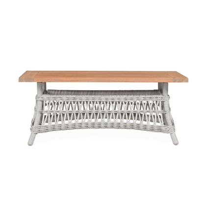 Mackinac Wicker Patio Loveseat Swivel Chair and Table Set Outdoor Lounge Sets LOOMLAN By Lloyd Flanders