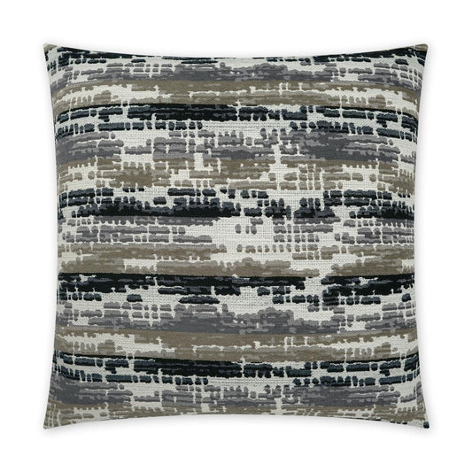 D.V. Kap Maldon Ebony Abstract Black Large Throw Pillow Insert