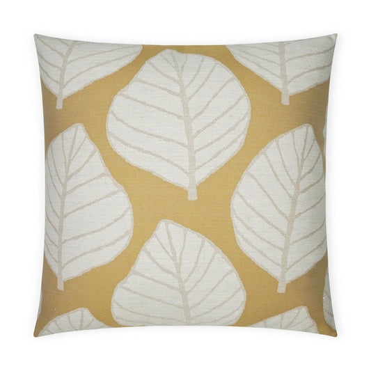 D.V. Kap Mamie Citron Floral Yellow Large Throw Pillow Insert