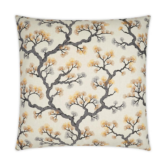 D.V. Kap Matsu Grey Copper Gold Large Throw Pillow Insert
