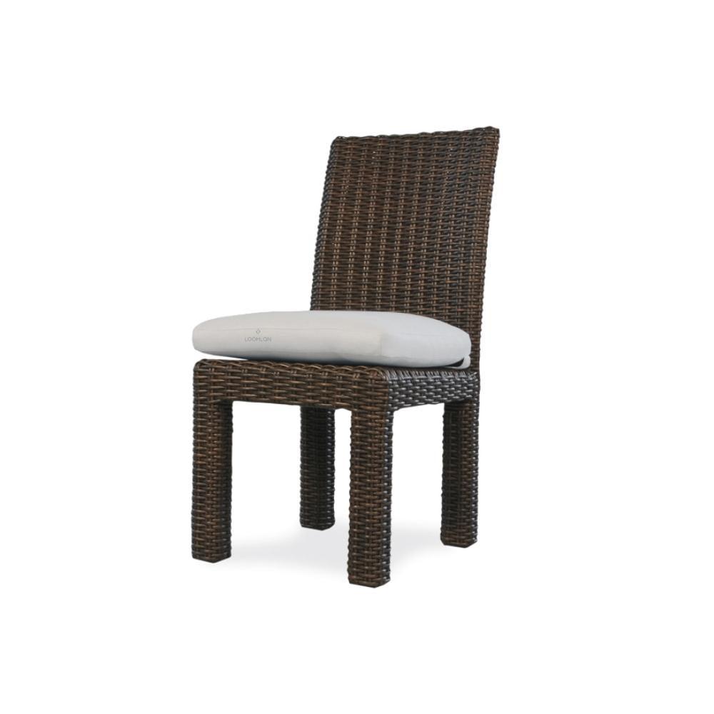 Mesa Armless Dining Chair Premium Wicker Furniture Outdoor Dining Chairs LOOMLAN By Lloyd Flanders