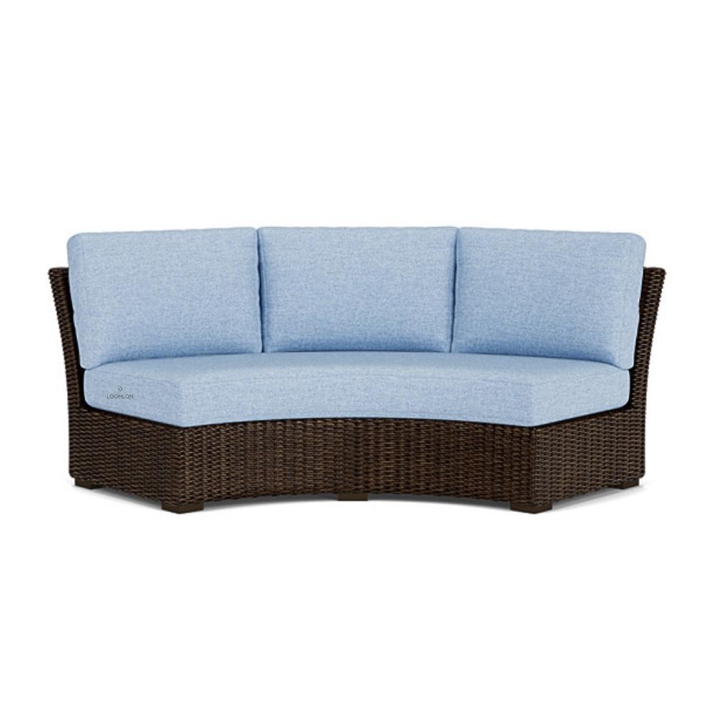 Mesa Curved Sofa Sectional Premium Wicker Furniture Outdoor Modulars LOOMLAN By Lloyd Flanders