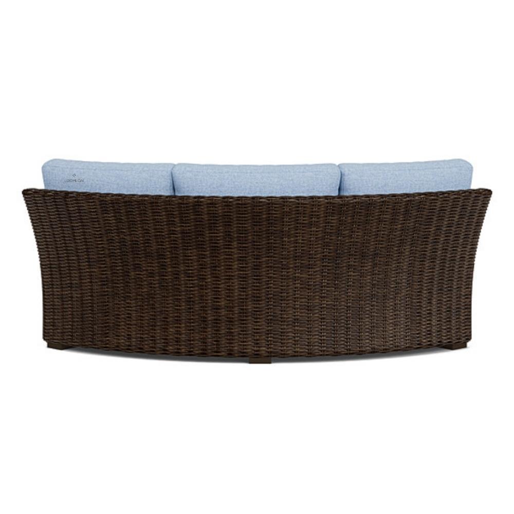 Mesa Curved Sofa Sectional Premium Wicker Furniture Outdoor Modulars LOOMLAN By Lloyd Flanders