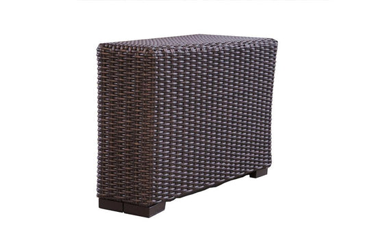 Mesa Wedge Table Premium Wicker Furniture Outdoor Modulars LOOMLAN By Lloyd Flanders
