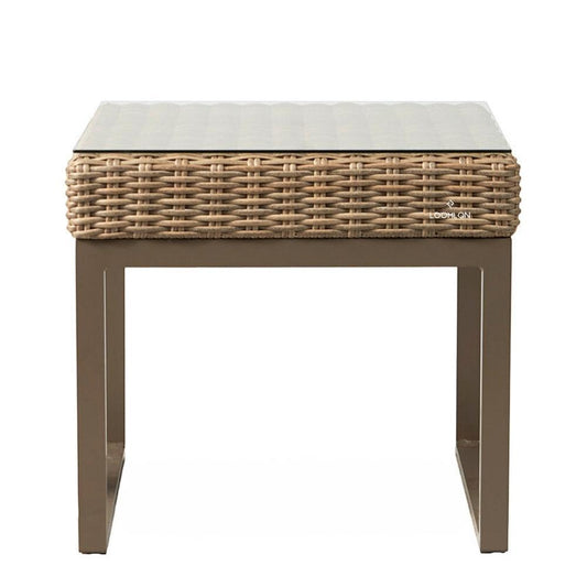 Lloyd Flanders Milan 25" Square End Table Premium Wicker Furniture