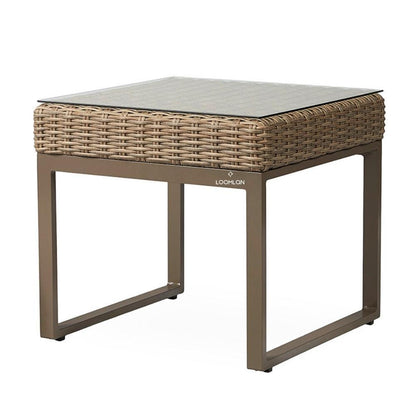 Lloyd Flanders Milan 25" Square End Table Premium Wicker Furniture
