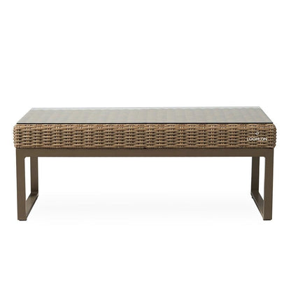 Lloyd Flanders Milan Rectangular Cocktail Table Made USA