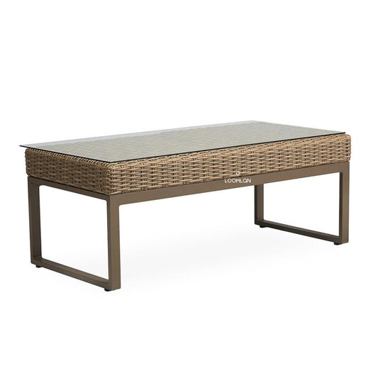 Lloyd Flanders Milan Rectangular Cocktail Table Made USA