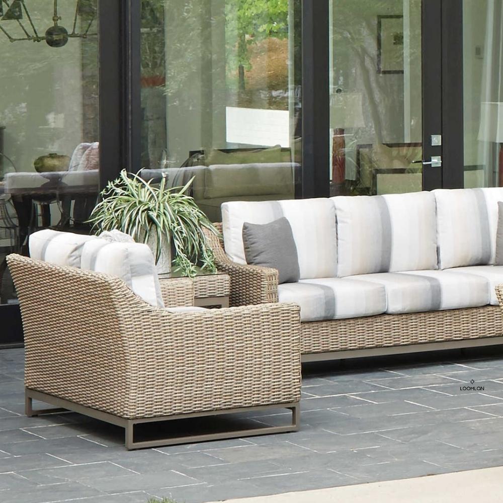 Lloyd Flanders Milan Lounge Chair Premium Wicker Furniture Made USA