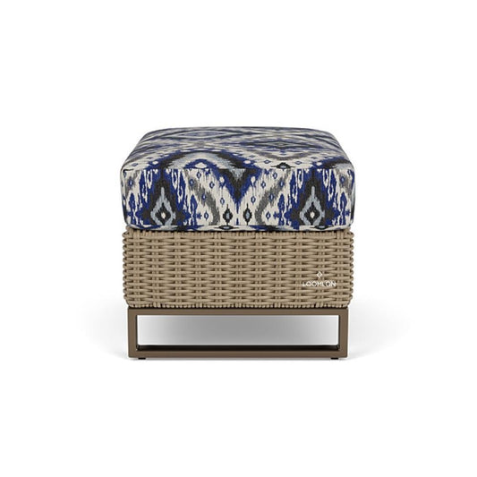 Lloyd Flanders Milan Ottoman Premium Wicker Furniture Made USA