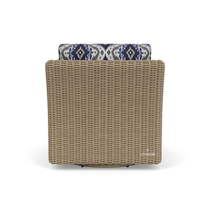 Milan Swivel Glider Lounge Chair Premium Wicker Furniture Made In USA Outdoor Accent Chairs LOOMLAN By Lloyd Flanders