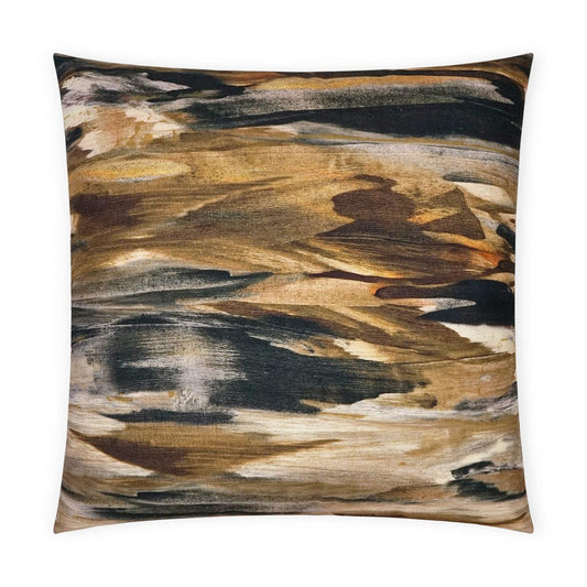 D.V. Kap Montreux Abstract Brown Large Throw Pillow Insert
