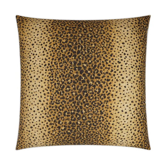 Nala Saffron Animal Tan Taupe Large Throw Pillow With Insert Throw Pillows LOOMLAN By D.V. Kap