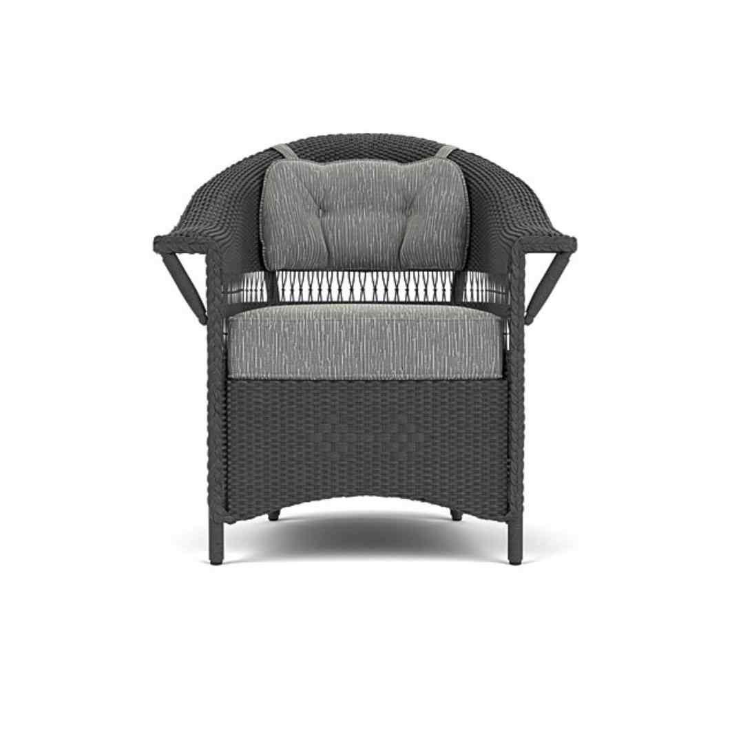 Nantucket Dining Armchair Premium Wicker Furniture Outdoor Dining Chairs LOOMLAN By Lloyd Flanders