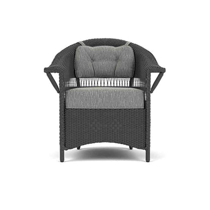 Nantucket Dining Armchair Premium Wicker Furniture Outdoor Dining Chairs LOOMLAN By Lloyd Flanders