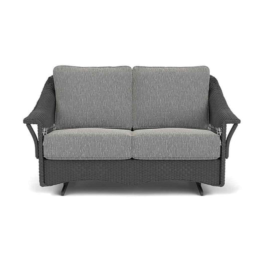 Nantucket Loveseat Glider Premium Wicker Furniture Outdoor Sofas & Loveseats LOOMLAN By Lloyd Flanders