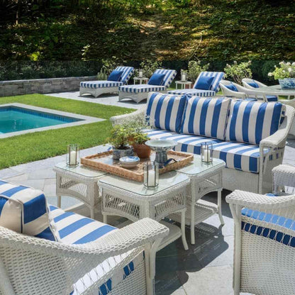 Nantucket Sofa Premium Wicker Furniture Outdoor Sofas & Loveseats LOOMLAN By Lloyd Flanders