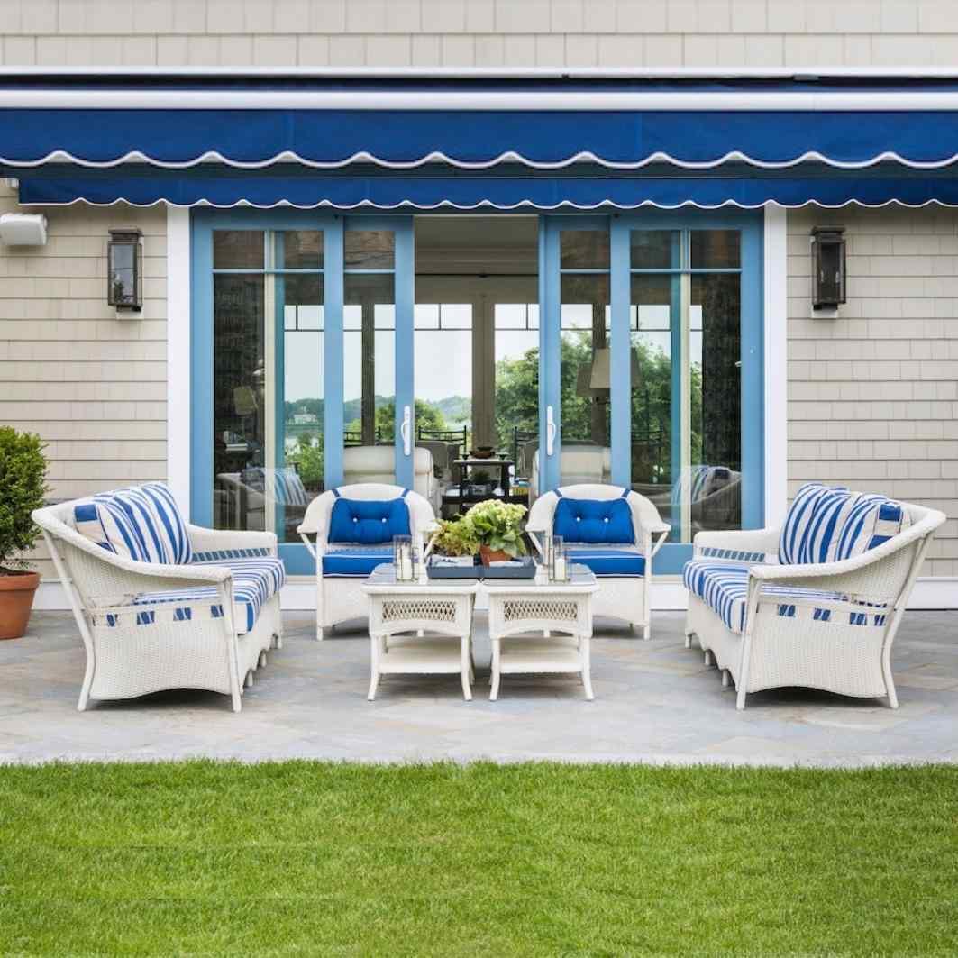 Nantucket Sofa Premium Wicker Furniture Outdoor Sofas & Loveseats LOOMLAN By Lloyd Flanders