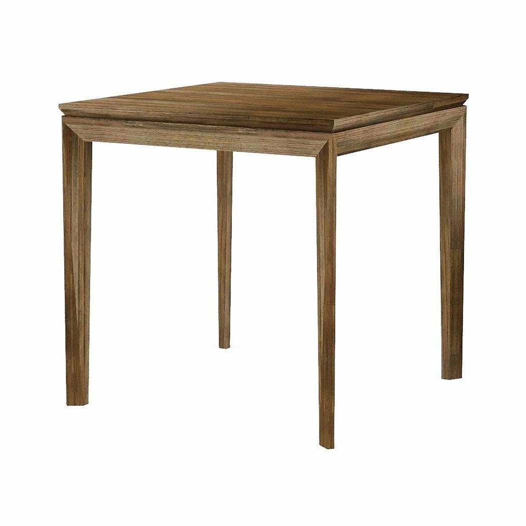 Natural Brown Square Side Table Wood Top With Wood Base Side Tables LOOMLAN By LHIMPORTS