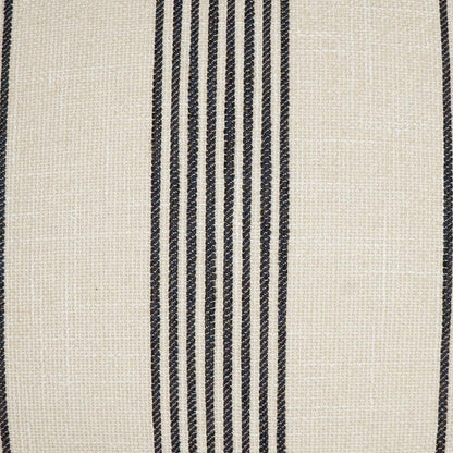 Newport Linen Stripes Nautical Tan Taupe Large Throw Pillow With Insert Throw Pillows LOOMLAN By D.V. Kap