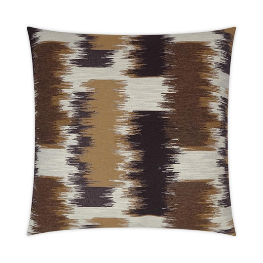 Nila Max Caramel Western Chic Brown Large Throw Pillow With Insert Throw Pillows LOOMLAN By D.V. Kap