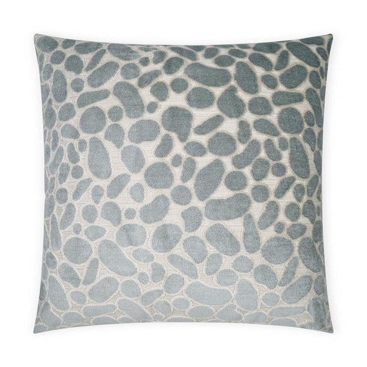 Odette Mist Geometric Abstract Mist Large Throw Pillow With Insert Throw Pillows LOOMLAN By D.V. Kap