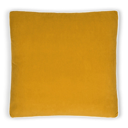 Posh Box Mustard Solid Yellow Large Throw Pillow With Insert Throw Pillows LOOMLAN By D.V. Kap