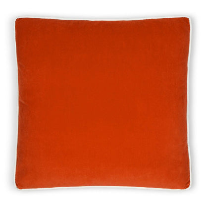 Posh Box Orange Solid Orange Large Throw Pillow With Insert Throw Pillows LOOMLAN By D.V. Kap