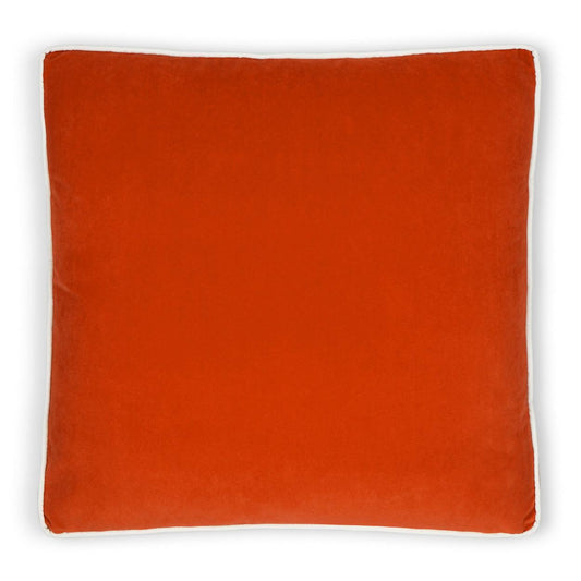 Posh Box Orange Solid Orange Large Throw Pillow With Insert Throw Pillows LOOMLAN By D.V. Kap