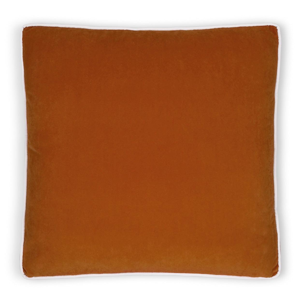 Posh Box Sedona Solid Orange Large Throw Pillow With Insert Throw Pillows LOOMLAN By D.V. Kap