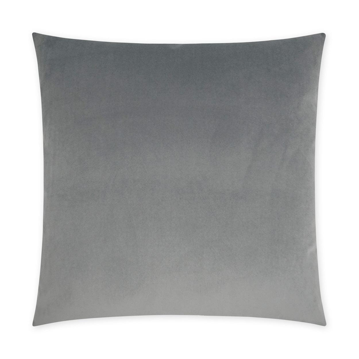 Posh Duo Grey Solid Transitional Grey Large Throw Pillow With Insert Throw Pillows LOOMLAN By D.V. Kap