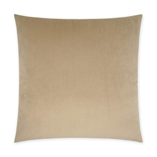 Posh Duo Latte Solid Tan Taupe Large Throw Pillow With Insert Throw Pillows LOOMLAN By D.V. Kap