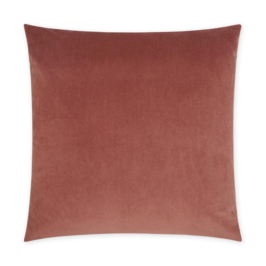 Posh Duo Petal Solid Blush Large Throw Pillow With Insert Throw Pillows LOOMLAN By D.V. Kap