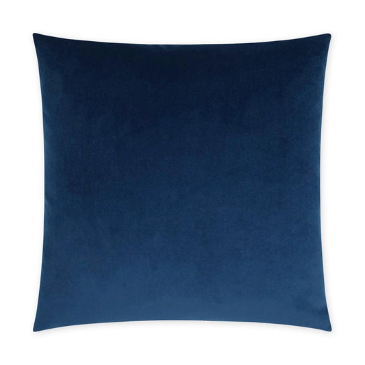 Posh Duo Royal Solid Navy Large Throw Pillow With Insert Throw Pillows LOOMLAN By D.V. Kap