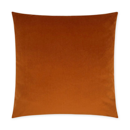 Posh Duo Sedona Solid Orange Large Throw Pillow With Insert Throw Pillows LOOMLAN By D.V. Kap