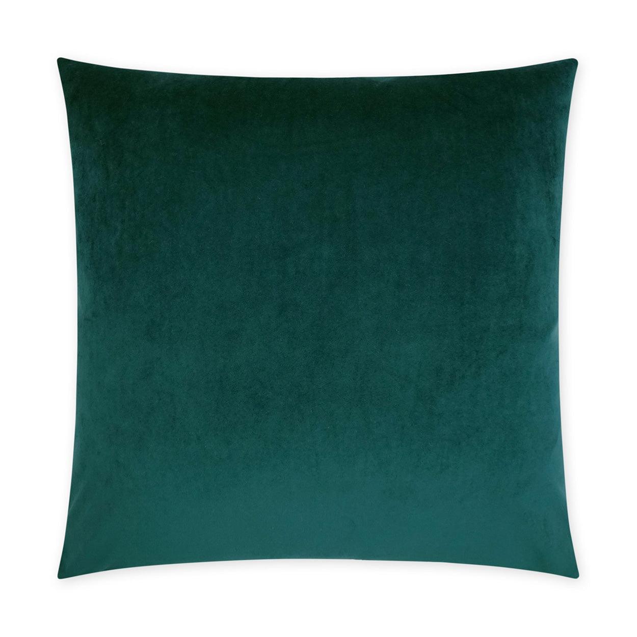 Posh Duo Teal Solid Turquoise Teal Large Throw Pillow With Insert Throw Pillows LOOMLAN By D.V. Kap