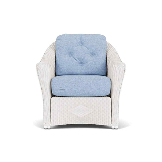 Lloyd Flanders Reflections Wicker Lounge Chair Sunbrella Cushions