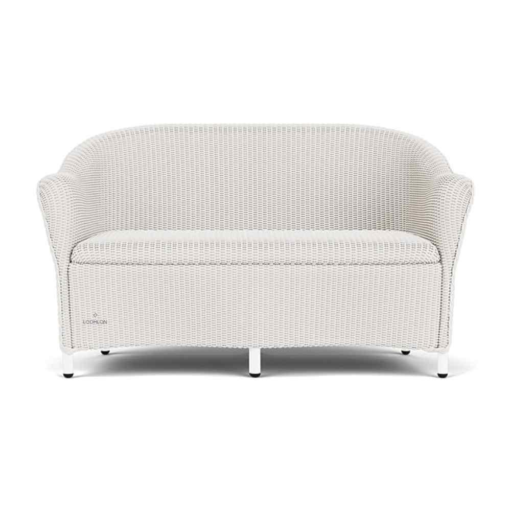 Reflections Wicker Loveseat With Padded Seat Outdoor Sofas & Loveseats LOOMLAN By Lloyd Flanders