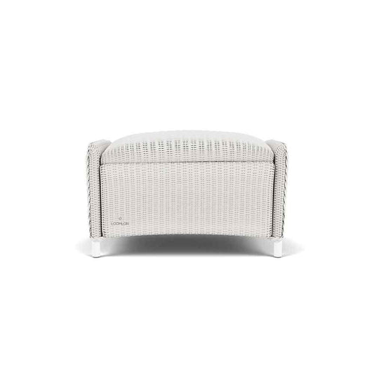 Lloyd Flanders Reflections Wicker Ottoman Padded Seat