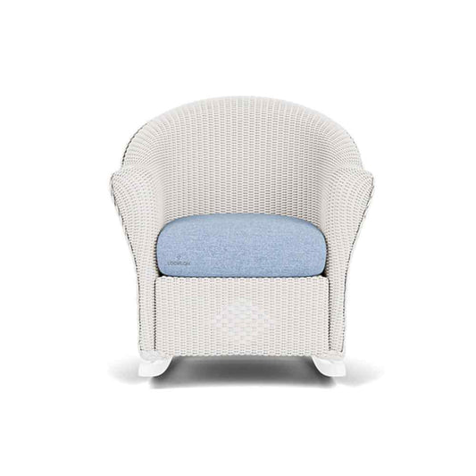 Lloyd Flanders Reflections Wicker Porch Rocker Chair Sunbrella Cushion