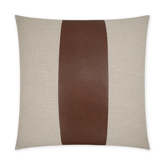 Rodeo Band Saddle Band Tan Taupe Brown Large Throw Pillow With Insert Throw Pillows LOOMLAN By D.V. Kap