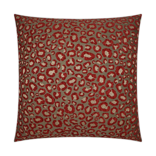 D.V. Kap Sarafina Wine Red Taupe Large Throw Pillow Insert