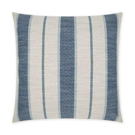 D.V. Kap Sconset Ocean Stripes Blue Large Throw Pillow Insert