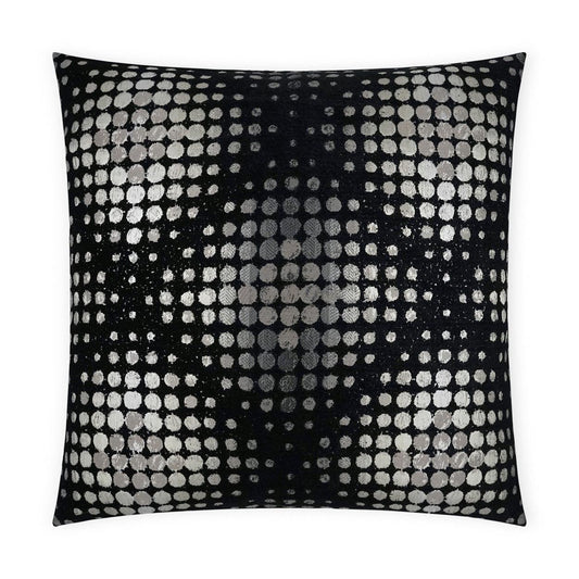 D.V. Kap Selfie Dots Black Grey White Large Throw Pillow Insert