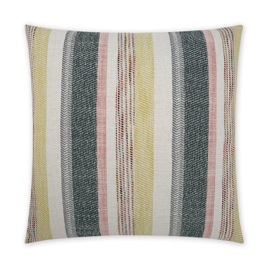 D.V. Kap Shannon Citron Stripes Yellow Large Throw Pillow Insert