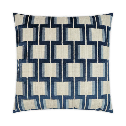 D.V. Kap Shoreham Indigo Navy Large Throw Pillow Insert