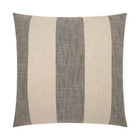 D.V. Kap Skippy Ebony Stripes Black Large Throw Pillow Insert